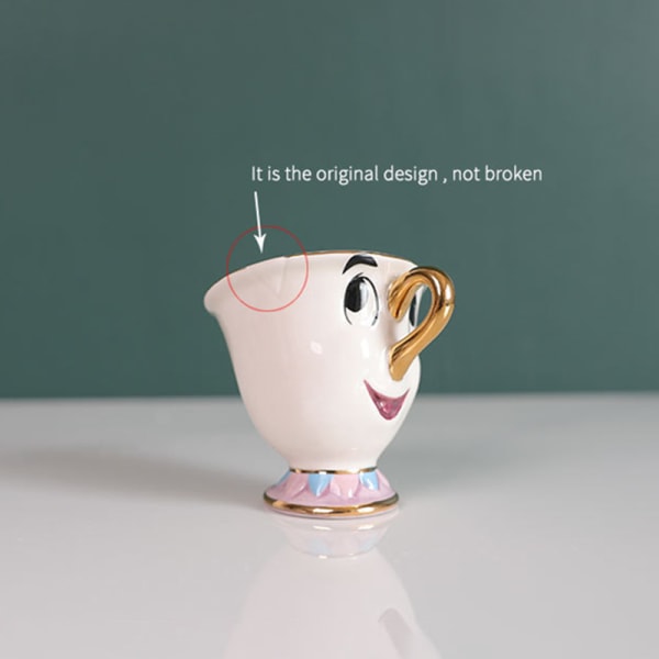 Beauty And The Beast tekannor 3D skulpterad keramisk mugg Tekannor Krukkopp till fars dag julklapp
