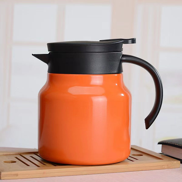 800/1000 ml thermal vakuumkolv hushållsvärmehåller tekanna för hemkökskontor Smart Warm Black 1000ml