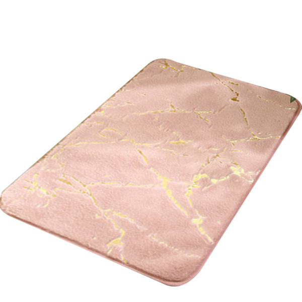 Marmor Badmatta Halkfri Modern Tvättbar Golvmatta Badrumsinredning För Dörrmattor Badkar Dusch Pink