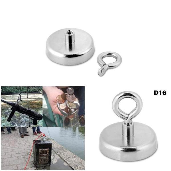 Stark neodymmagnet Rund Dragkraft Flodfiske Magnetisk Eyebolt D36