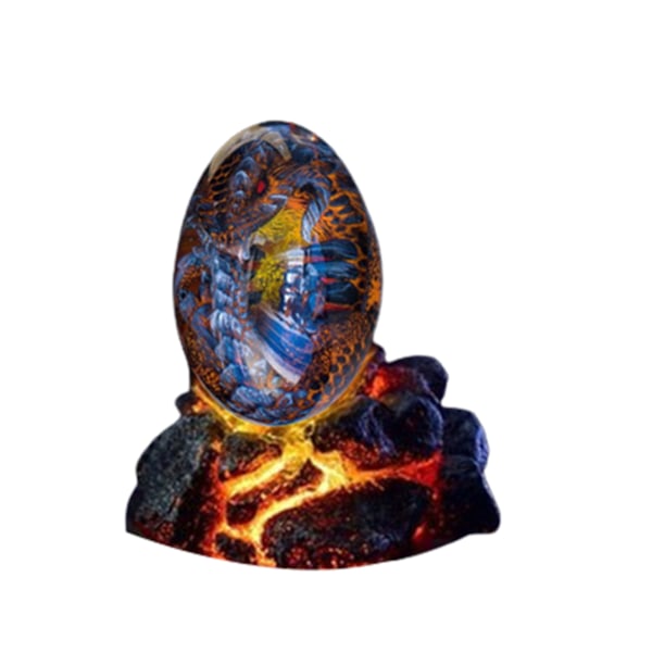 Lava Dragon Egg Ornaments Lysande Transparent Resin Dragon Egg Desktop Ornaments Utsökt unik present till jul Red Dinosaur Egg