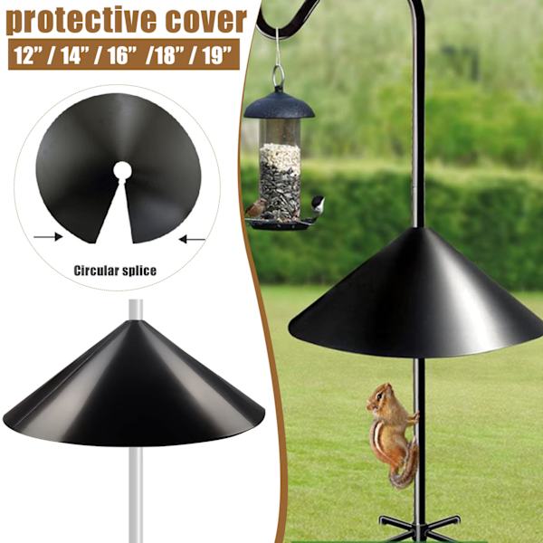 Squirrel Baffle Birds Feeder Proof Guard skyddar hängande matare