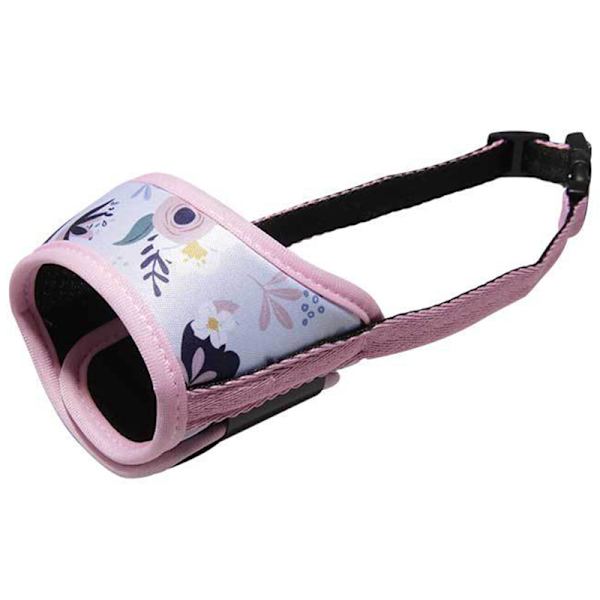 Mjukt hundmunkorg med spänne Design Andningsbart cover justerbart för hundar Pink XS
