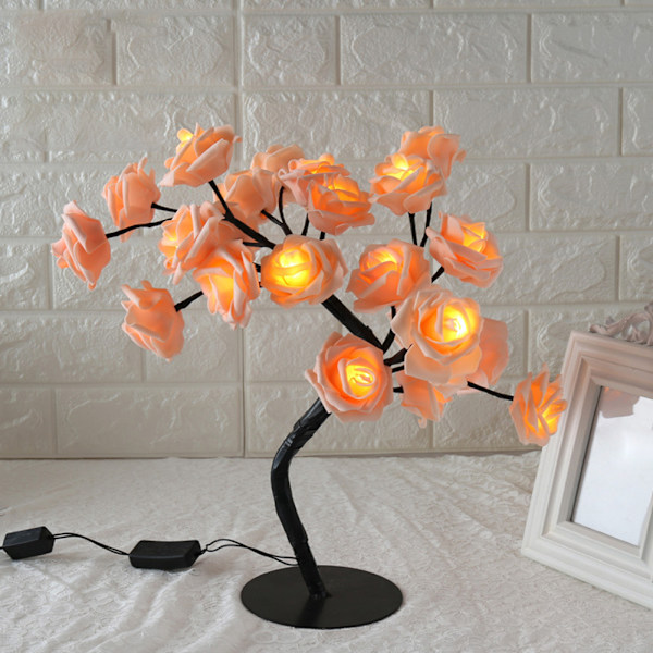 Bonsai Tree Light Tree LED Flower Rose Light Justerbara grenar för rumsdekoration och present Multicolour US