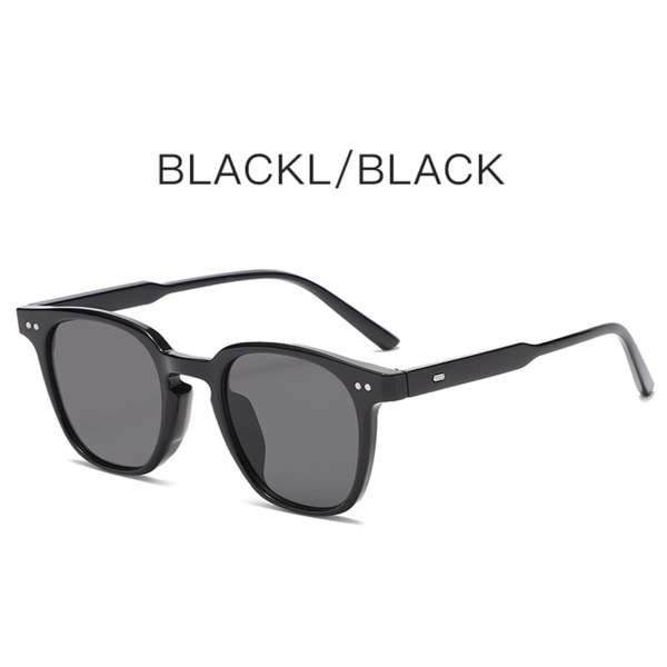 Fyrkantiga solglasögon Märkesdesign Hornkantade solskyddsglasögon mot bländning Black Grey