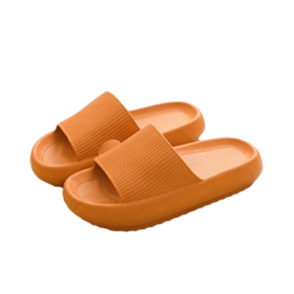 Halkfria tofflor med tjock botten Andas bekväma sandaler för utomhusbruk inomhus Orange 4445