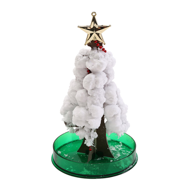 Magics Christmas Tree DIY Kit för Xmas Lätt att använda fester Leksaker för barn Vuxna White