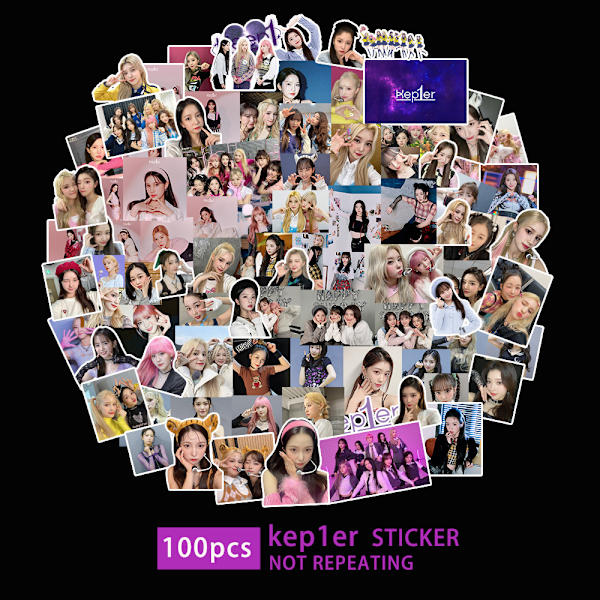 100 ST MAMAMOO-klistermärke Självhäftande tecknad klistermärke Multipurpose avtagbar resväska Notebook-dekor 100pcs