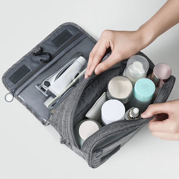 Terylenes Travel Toalett Förvaringspaket Torr Våt Klassificering Reseförvaringsväska för utomhusbruk Grey