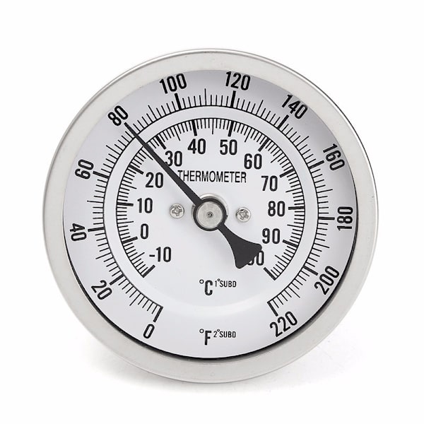 Metal Bar Ölbryggning Termometer 3 Inch Dual Scale Termometer Kit