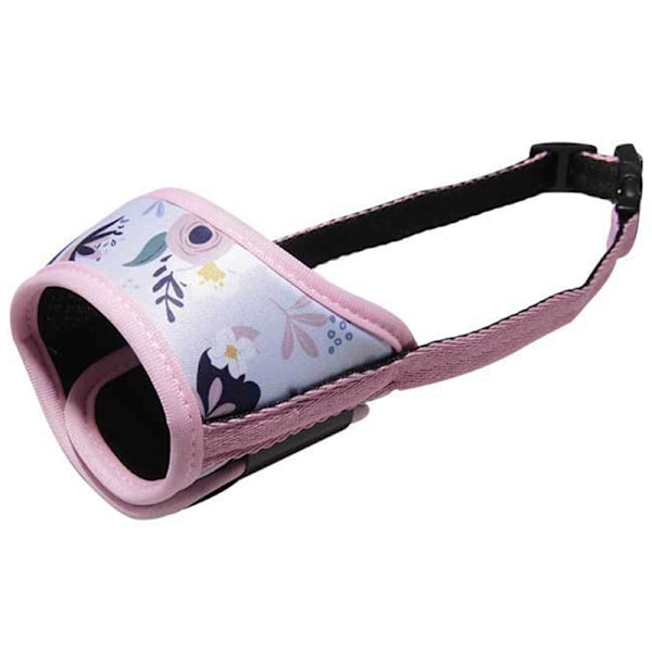 Mjukt hundmunkorg med spänne Design Andningsbart cover justerbart för hundar Pink M