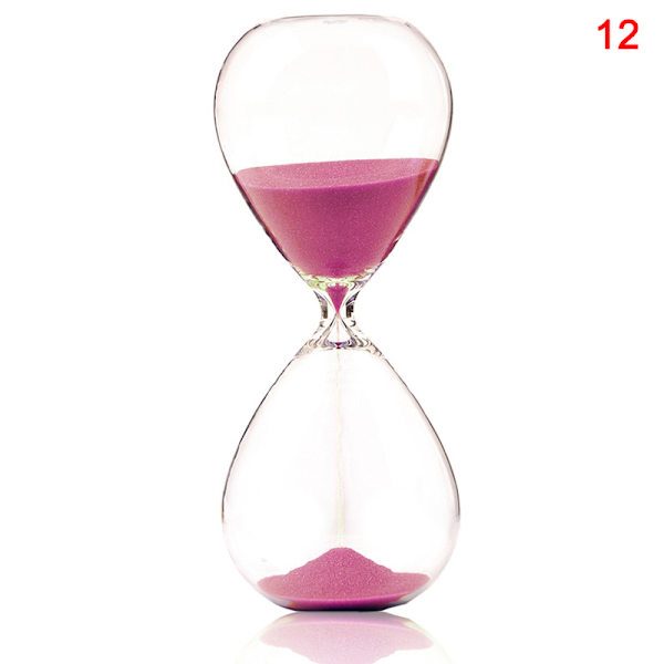 Timglas Sand Timer Sand Klocka Timers för rum Kök Office Decor Time Management Tool 12