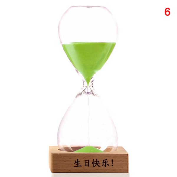 Timglas Sand Timer Sand Klocka Timers för rum Kök Office Decor Time Management Tool 6