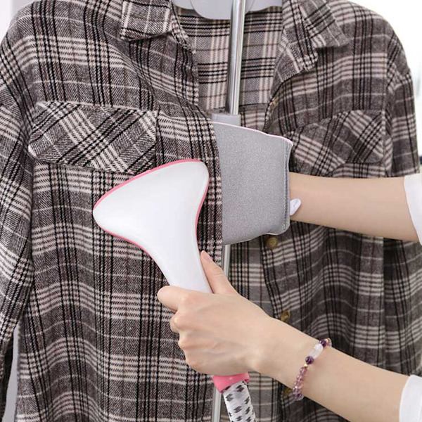Handhållen strykbräda med fingerbåge Värmebeständig Anti-scald ångande strykjärn Mitt Pointed Flowers