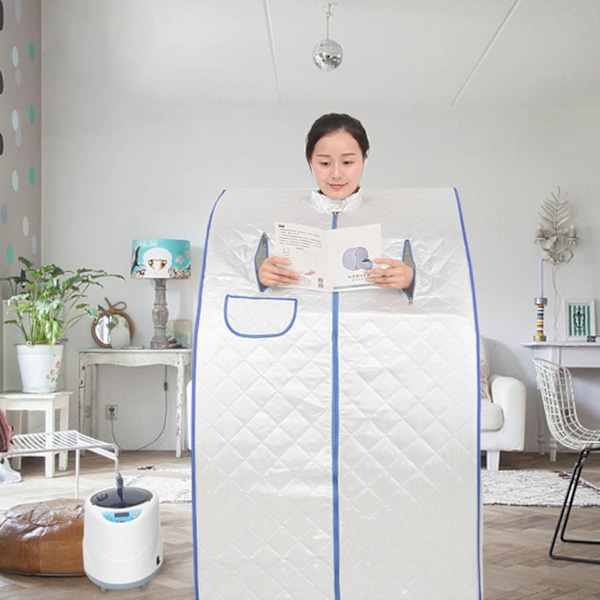 Bärbar ångbastu-spa-tält Full Body Personal-Home SPA-tält Set med 2L ångkruka för viktminskningsterapi 2L 72*84 * 100cm EU
