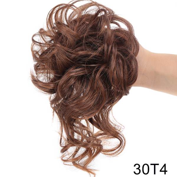 Kvinnors stökiga hårbulle Scrunchies Charmiga snygga hårförlängningar för dagligt bruk AM41 30T4