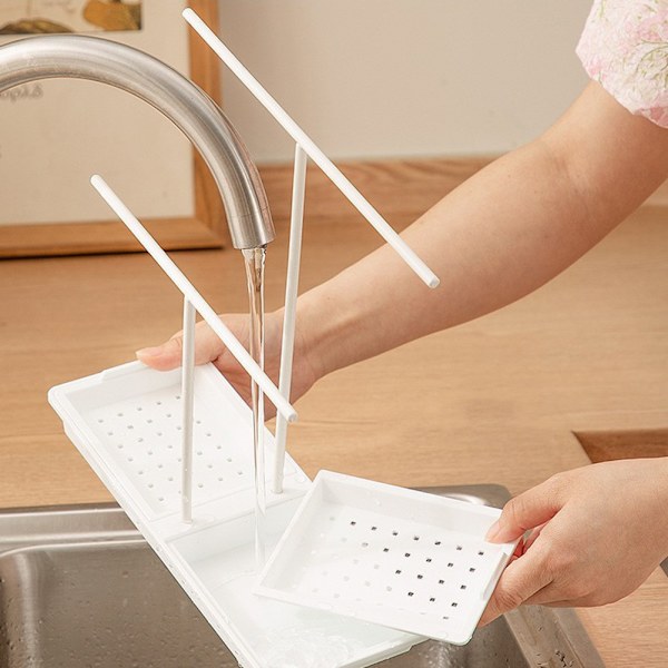 Segelbåtsformad avloppsstativ för Rag Heavy Duty Diskbänksfäste för hemmabadrum White