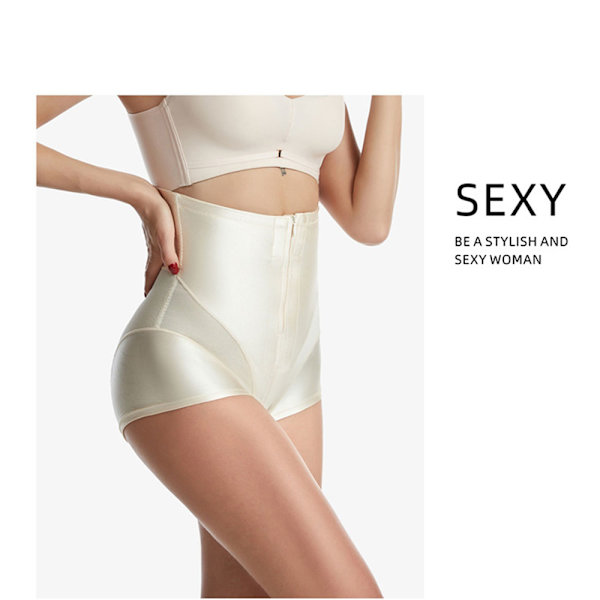Kvinnor Shapewear High Waist Postpartum Slips Magekontroll Kompressionstrosor Black M