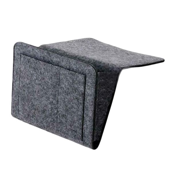 Filt Caddie Hängande Sängen Förvaring Organisera för Sovrum Soffa Skrivbord Gray