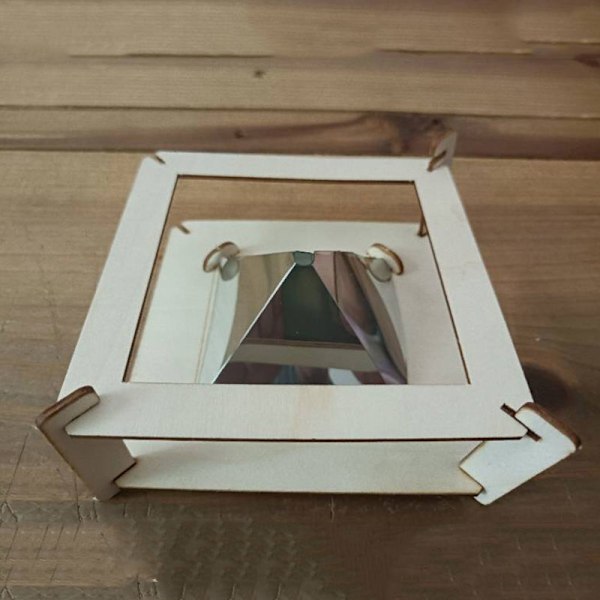 3D Hologram Smartphone Hologram Projektor Trä Självmontering Vetenskap Pedagogisk Leksak DIY Display Set För Barn Hem Ny
