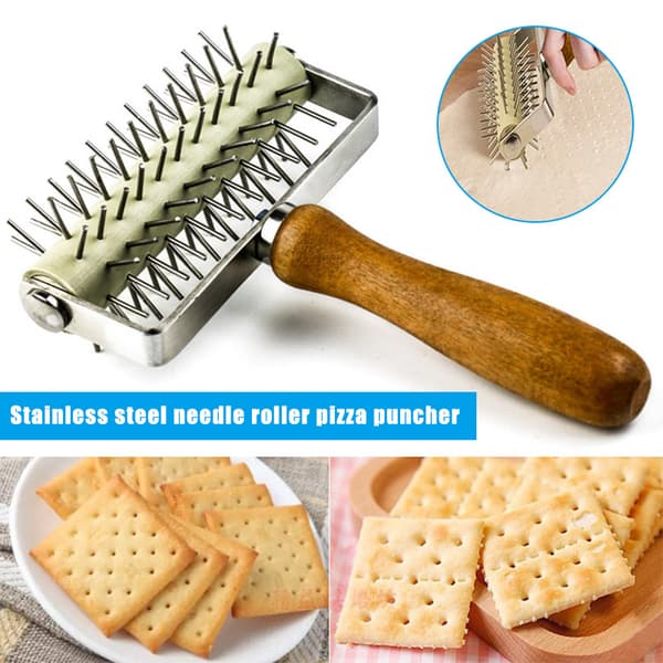 Dough Spike Roller Baking Puncher för Bread Pie Pizza Pasta Multicolour