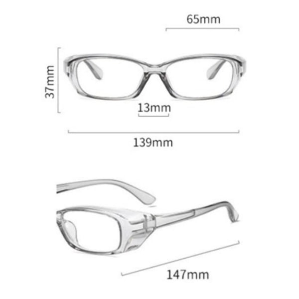 Skyddsglasögon för utomhusbruk Bekväma förhindra Bluelight-glasögon för utomhusresor Gray Frame