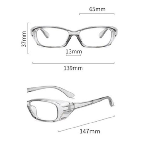 Utomhus Anti-imma glasögon Bekväma förhindra Bluelight glasögon för utomhusresor Bright Black Frame