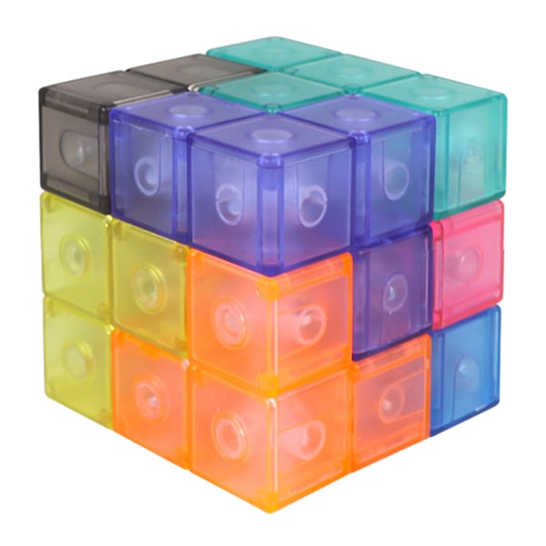 Magnetiska kuber för barn Byggklossar Leksak Hand Ögonkoordination Pusselspel Leksak för barn 3 år gamla Multicolour
