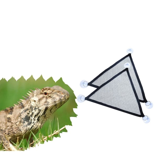 Andningsbara mesh reptilhängmattor Bekväm gunga med kraftfull sugsug Lämplig för ödlorm M