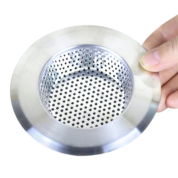 Kök Diskbänk Filter Pool Anti-Clogging Nät Badrum Avlopp Anti-Clogging Golv Avlopp Rostfritt Stål Silver 7CM