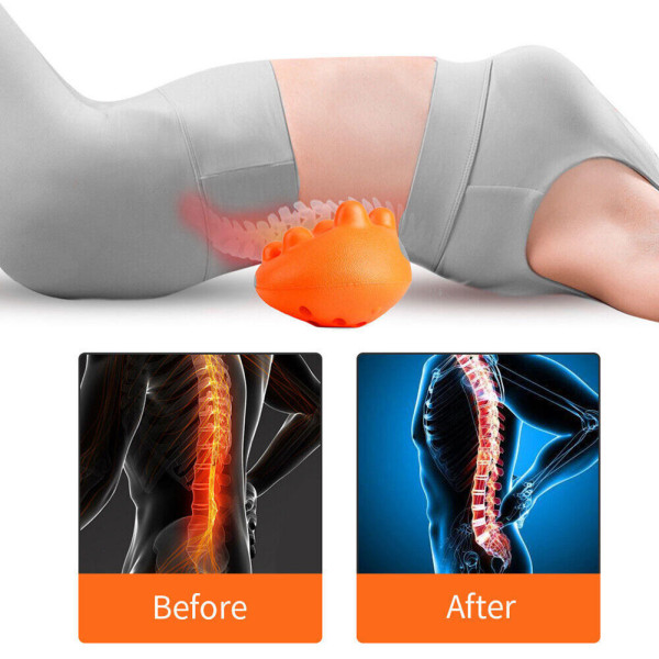 Cervical Akupressur Massager Ländryggen Lugnande massagekudde för kvinnor män Shoulder Neck Orange