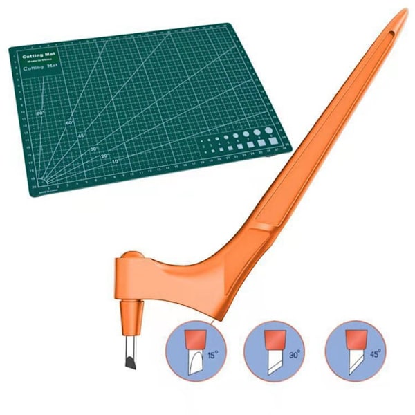 360 graders roterande hantverksskärverktyg med olika vinklar byte av skärhuvud för DIY Precision Carving Kit Set One