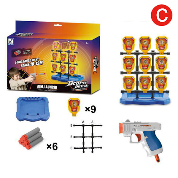 Electric Targets Toy Rotary Games Rotation För Barn Barn Present Julhem