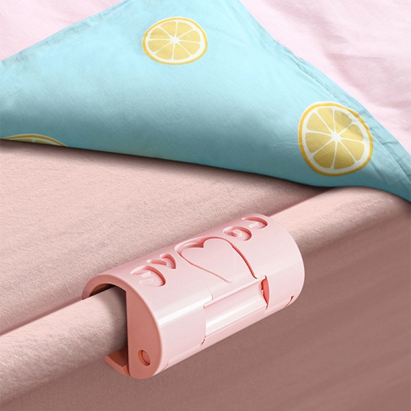Täckefiltar Fästklämma Hållbar, halkfri täckefixare Anti-rörelse lakanhållare för hemmet Pink 6pcs