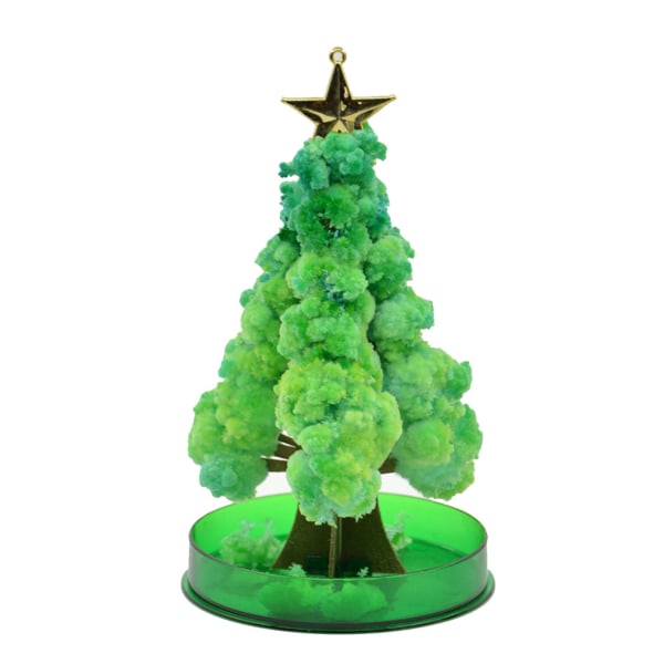 Magics Christmas Tree DIY Kit för Xmas Lätt att använda fester Leksaker för barn Vuxna Green