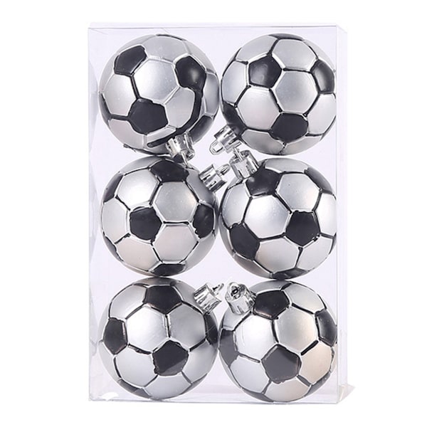 Julgranskulor Set 6 cm Sportbollar med tema Julgransprydnader Hängen för juldekoration