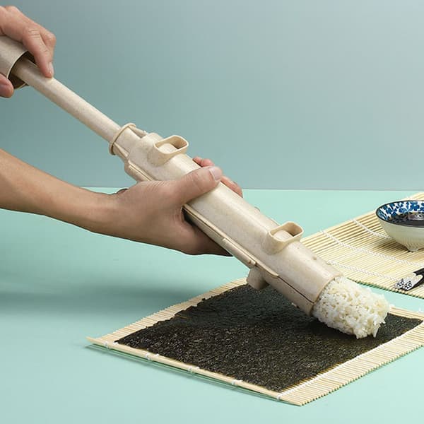Plast Sushi Making Form Lätt Sushi Rolling Making Tool för Sushi Älskare White