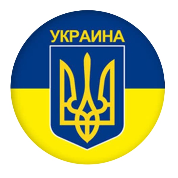 Ukraina Flagga Badge Internationell politisk syn Metall Pin Button För Klädväska 6