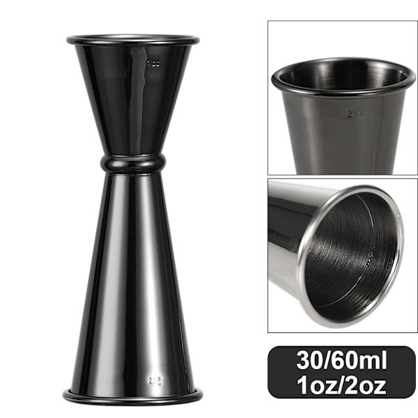 SUSHEN Ny Cocktail Shaker Barware Köksprylar Mått Jigger Cup Hem & Living Rostfritt stål Dual Shot Dricka Spirit Bar Tools 30ml-60ml Black