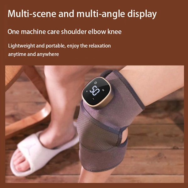 Digital Display Knä Massager Matta Multi Mode Justerbar Massage Device för ledsmärta 2PCS
