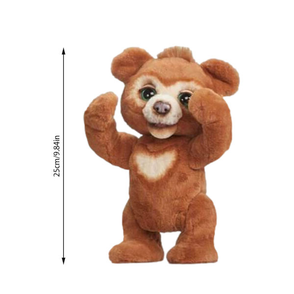 Den Curious Bear Interactive Plyschleksak Bedårande fyllda docka Födelsedagspresent för barn