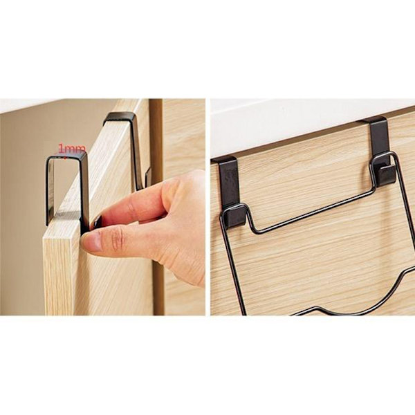 Grytlock Rack Dörr Baksida Skärbräda Dräneringsställ Multifunktionell skärbräda Skärbräda Förvaringshylla Grytlock White