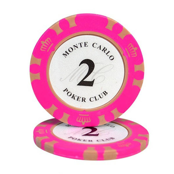 Poker Chip Mahjong Texas Hold'em Poker Chip High End Spelkort Casino Tillbehör Face Value 2