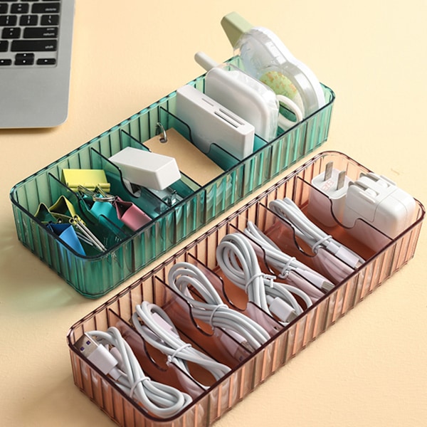 Cable Management Box Multi-Grid datakablar Case Dammtät Transparent