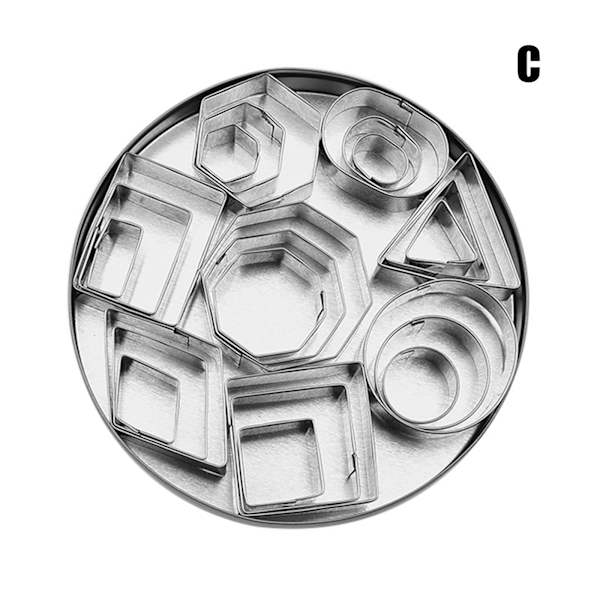 Mould Cookie Cutter Kex Press Stämpel Prägling Sugar Pasty Cake Gör själv Runda kex Style Three