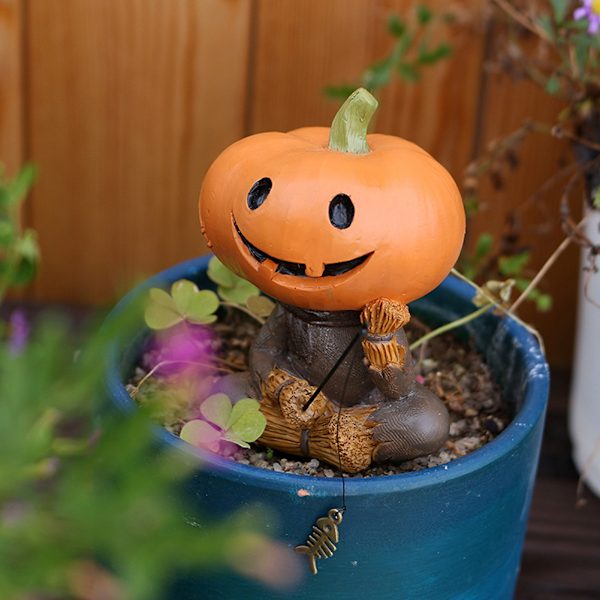 Kurpitsat Linnunpelättimet Kalastusfiguriini Söpö Hymy Kurpitsa Pää Kalastajat Veistos Ulkopuutarhapatsas Halloweeniin Straw