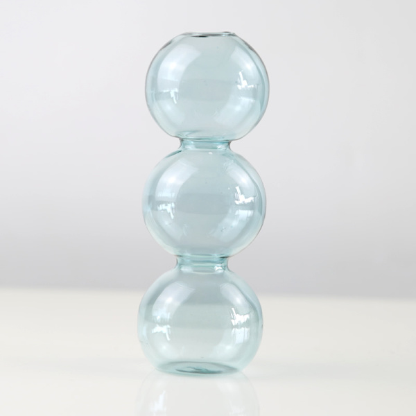 Glas Blomflaska Färg Transparent Enkla skrivbordsdekorationer Vardagsrum Hydroponiskt arrangemang Dekoration Hantverk Transparent