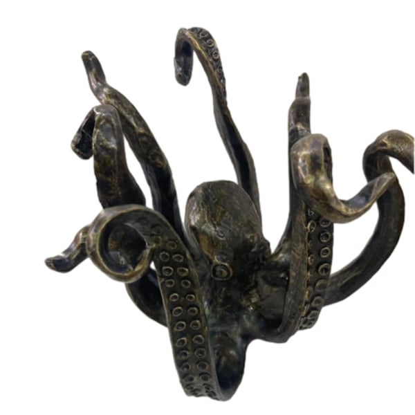 Harts bläckfisk Möbler Ornament Charmig dekorativ modell Födelsedag julklapp Black