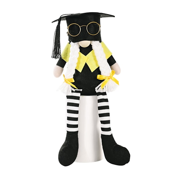 Fönsterdekoration för kontorsdekorationer i sovrummet med examenssäsongen dvärg ansiktslös och kanin Rudolph Doll Female