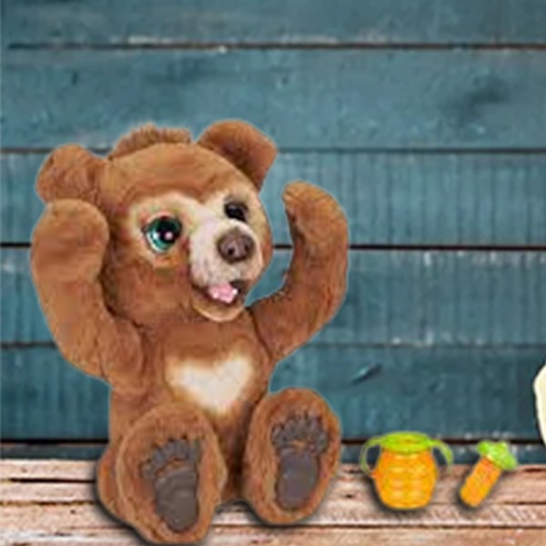 Den Curious Bear Interactive Plyschleksak Bedårande fyllda docka Födelsedagspresent för barn